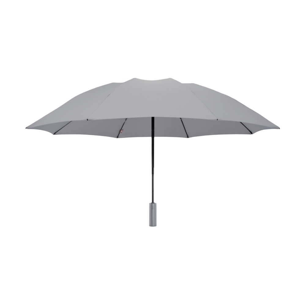 Зонт NINETYGO, обратного складывания, со светодиодной подсветкой, серый